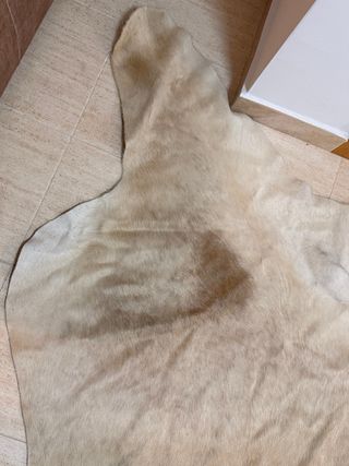 Alfombra Piel Beige y Marrón