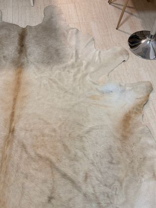 Alfombra Piel Beige y Marrón