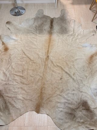 Alfombra Piel Beige y Marrón