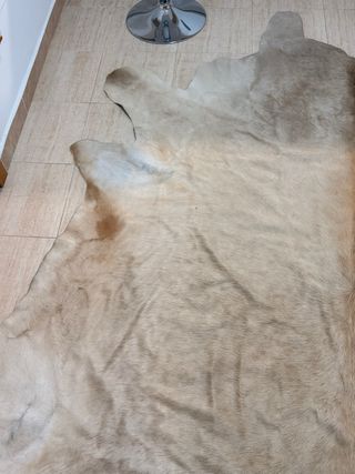 Alfombra Piel Beige y Marrón