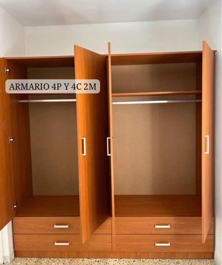 Armario 4 puertas y 4 cajones