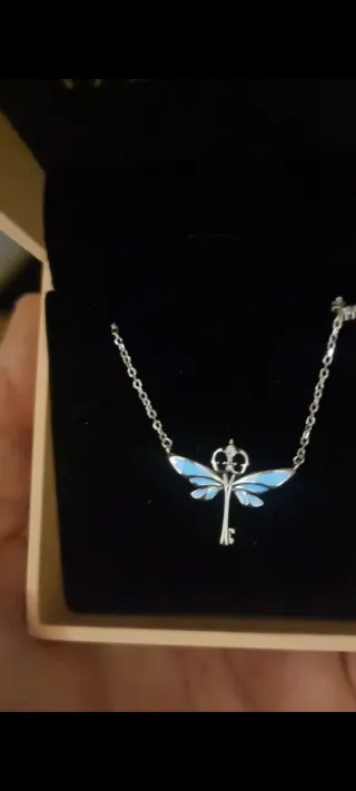 Colgante Plata Llave Voladora Harry Potter