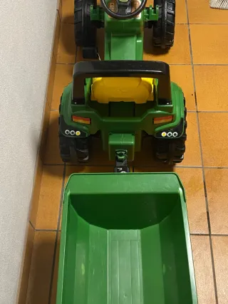 Tractor John Deere Juguete con Remolque