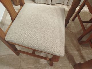 Mesa comedor y 6 sillas madera