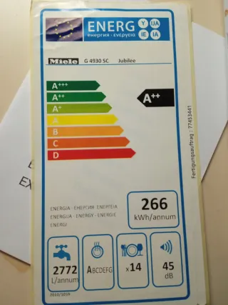 Lavavajillas Miele Jubilee SC se vende por piezas
