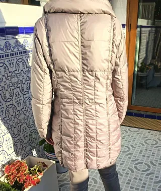 Abrigo Geox Plumas Talla 44 Beige