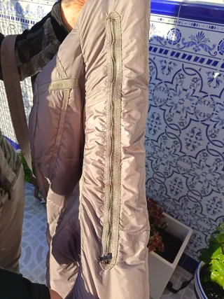 Abrigo Geox Plumas Talla 44 Beige