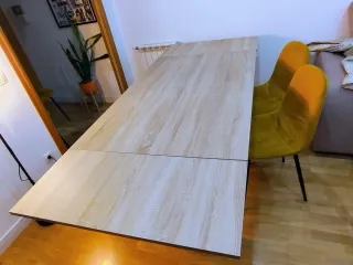 Mesa comedor extensible madera