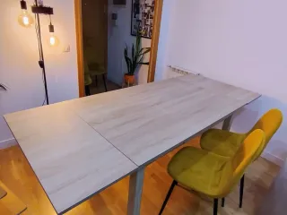Mesa comedor extensible madera