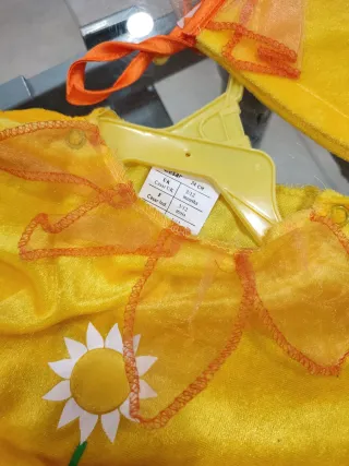 Vestito Carnevale Fiore Neonata 3/9 Mesi