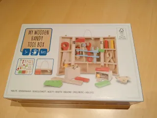 Maletín de madera con herramientas para niños