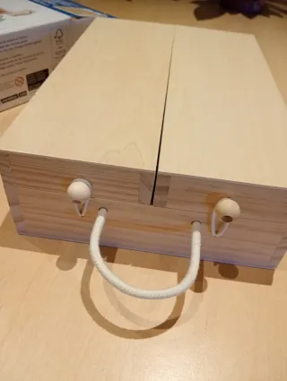 Maletín de madera con herramientas para niños