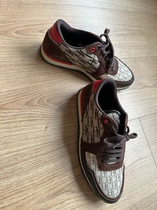 Zapatilla Carolina Herrera CH Logo Marrón Beige