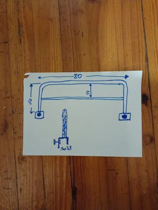 Barra de seguridad para cama nido ( 80cm x 30cm )