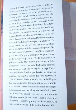 VIDA DE CHARLOTTE BRONTE  ELIZABETH GASKELL