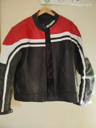 Chaqueta Moto Piel GASO con Protecciones