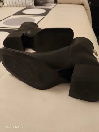 Botines Mango Piel Negros