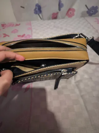 Bolso Paco Martínez Beige y Azul