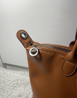 Bolso Longchamp Cuero Marrón