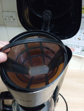 Cafetera Taurus Negra y Plateada