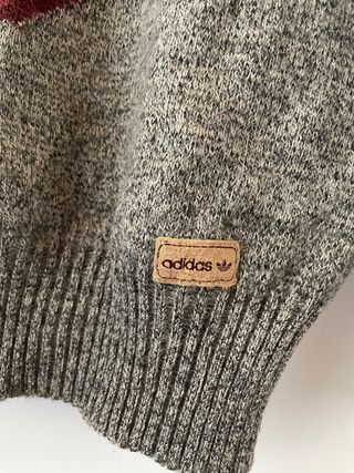 Jersey Adidas Vintage Gris Talla S