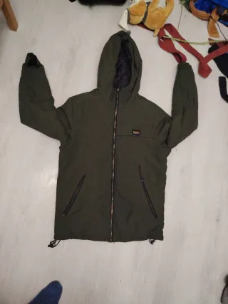 Chaqueta verde militar pull&bear m hombre invierno