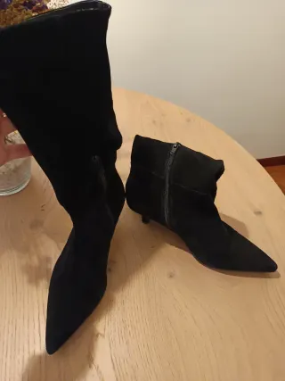 Botas de media pantorrilla negras