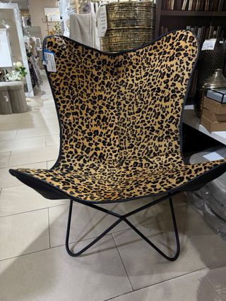 Silla Metal Leopardo