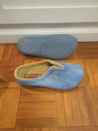 Zapatillas de casa mujer azul