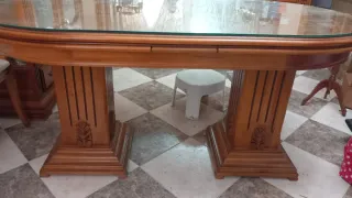 Mueble de salón de madera maciza