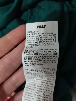 Top tirantes verde oscuro fruncido