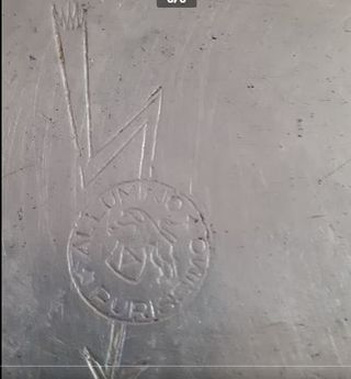 Bollitore antico in alluminio purissimo