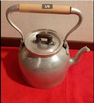 Bollitore antico in alluminio purissimo