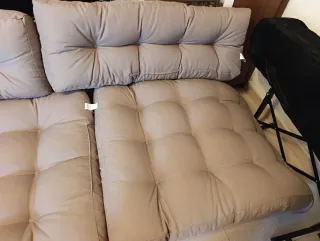 Cojines modulares para palets beige/gris lidl