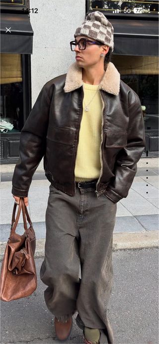 Cazadora Bershka cuello borrego