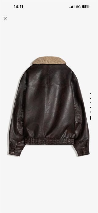 Cazadora Bershka cuello borrego