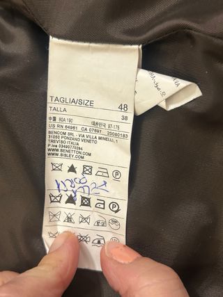 Cappotto Benetton marrone