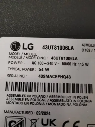 Placa Base LG 43 EAX70043606(1.3)