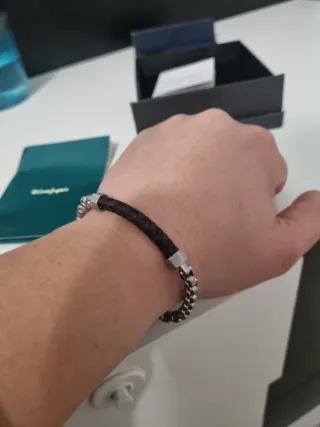 Pulsera Viceroy Cuero y Plata