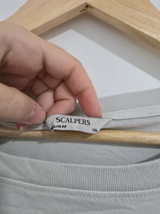 Camiseta Scalpers Blanca Diseño Espalda 5XL