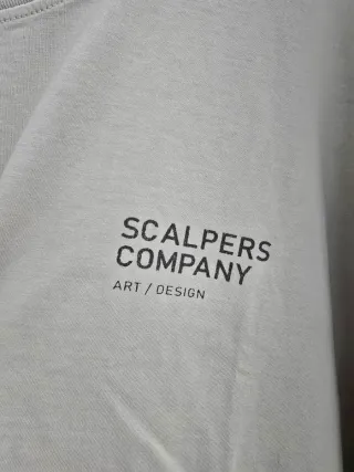 Camiseta Scalpers Blanca Diseño Espalda 5XL