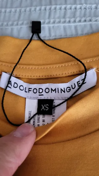 Camiseta Adolfo Dominguez Amarilla Talla XS