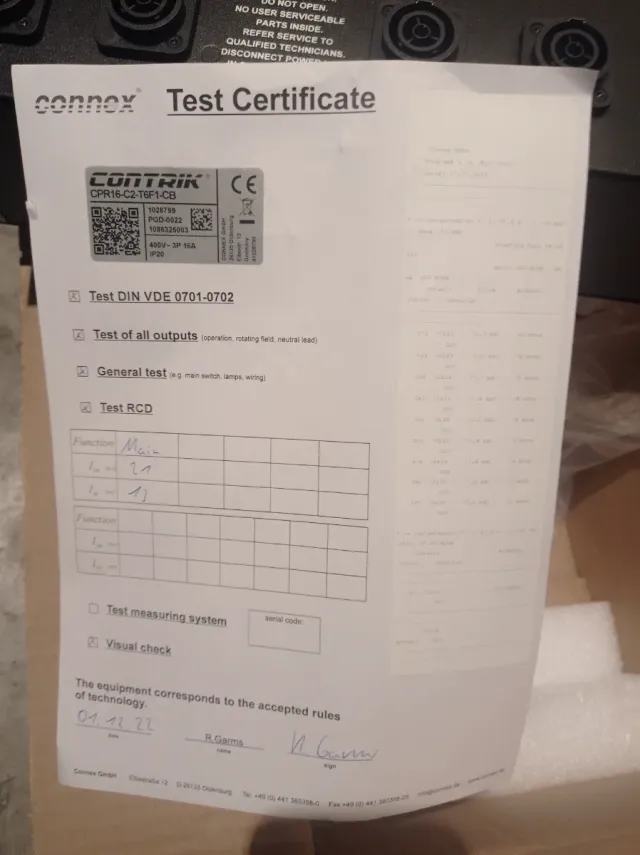 2 CONTRIK CPR16-C2-T6F1-CB Distribuidor Energía