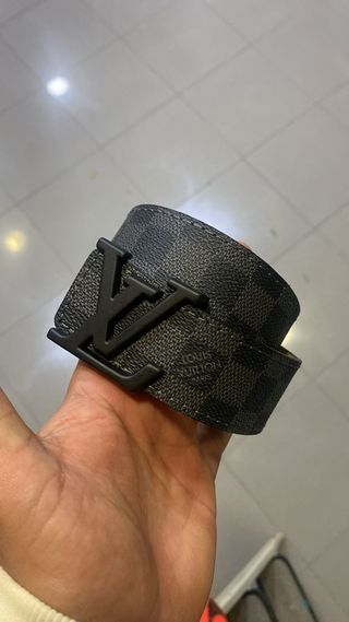 Cintura Louis Vuitton LV Nero Grigio