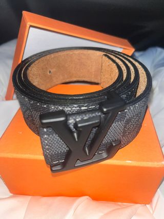 Cintura Louis Vuitton LV Nero Grigio