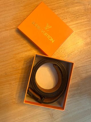 Cintura Louis Vuitton LV Nero Grigio