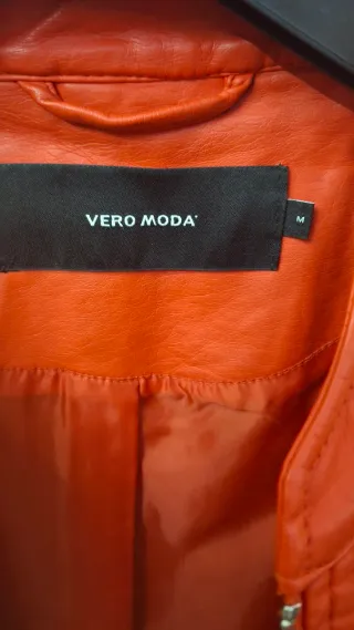 Giacca ecopelle rossa