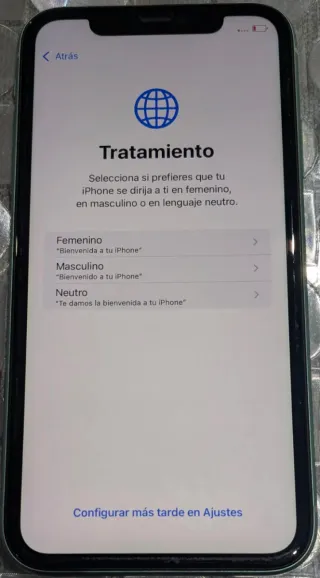 Iphone 11 Verde con funda, cable y cargador