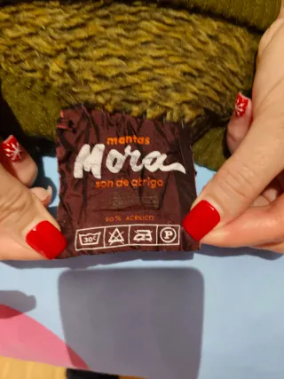 Manta Mora Beige y Marrón.