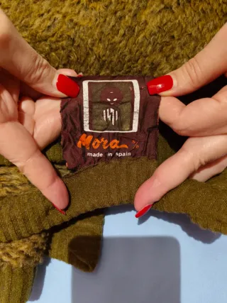 Manta Mora Beige y Marrón.